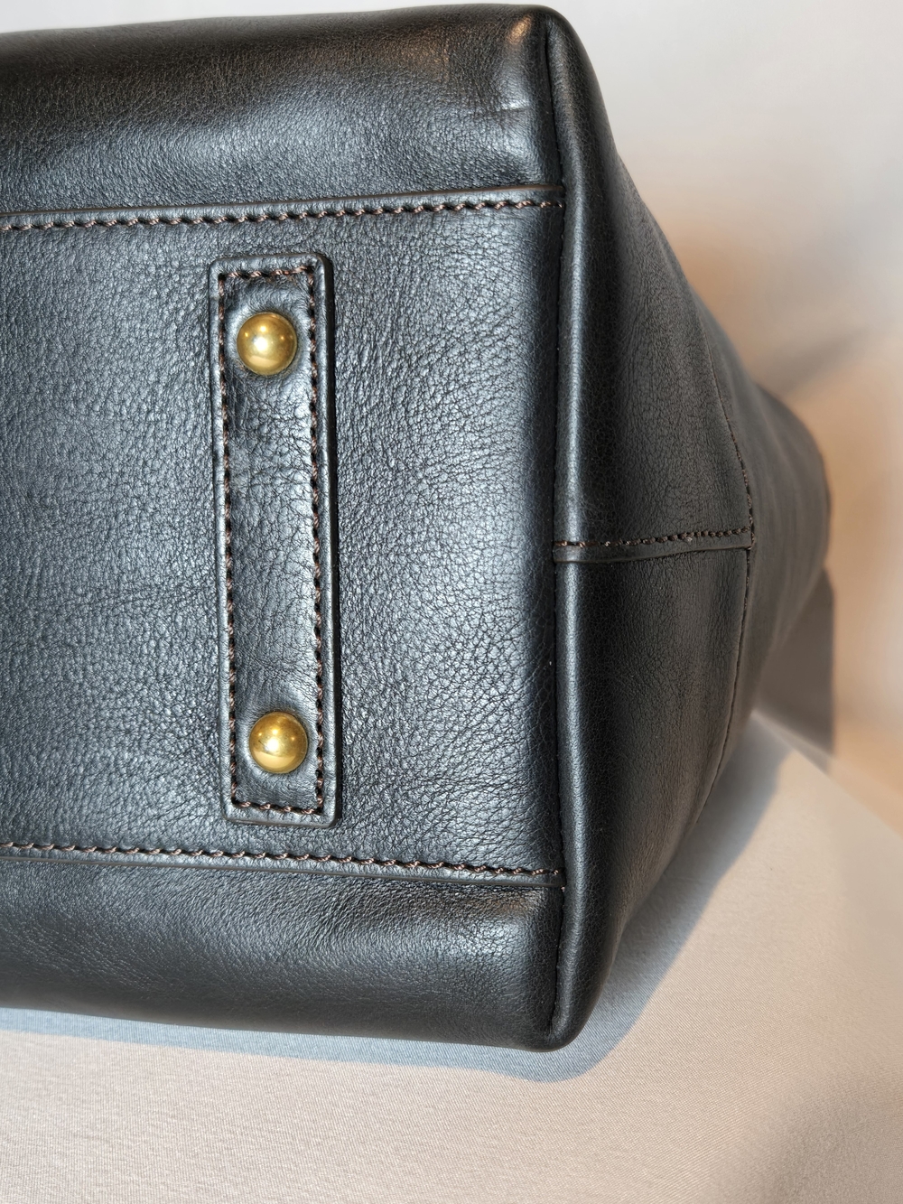 NWT Dooney & Bourke East West Chelsea Black Leather Tote Bag Dust Bag - Picture 8 of 16
